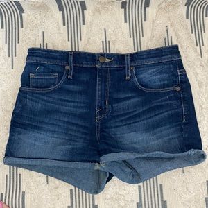 Mossimo High Rise Cuffed Jean Shorts 6